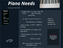 Tablet Screenshot of pianoneeds.co.za